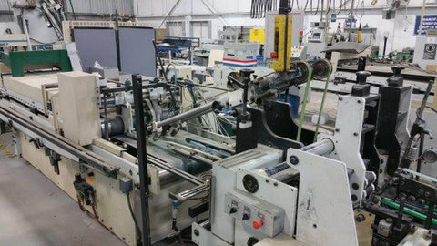 Picture of 1995 Bobst Domino 90 Straight Line, auto bottom Gluer