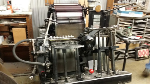 Picture of Heidelberg Windmill Red Ball model 10 x 15